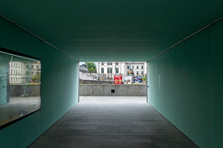 Hintere Bahnhofstrasse, Aarau AG; Bahnhof Süd, Aarau railway/train station, Pestalozzischulhaus
