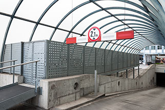 Güterstrasse, Aarau AG; Parkhaus Ring am Bahnhof