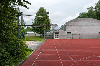 Telliring (Sporthallen), Aarau AG; Berufsschule Aarau bsa, Sporthallen, Weihermattstrase, Tellistrasse