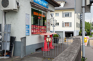 Girixweg (Pizza), Aarau AG; Tellistrasse; Telli Pizza Kurier, Kebab, Dürüm, Hamburger, Pommes Frites
