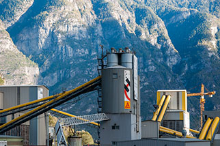 Gotthard railway base tunnel construction site, Bodio, Pollegio, Bassa Leventina, Ticino; Alptransit, NEAT, NLFA, NFTA, NRLA