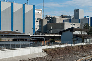 Walter-Hess-Weg, Emmenbrücke, Emmen; Kleine Emme river, Emmenfeld area, Viscose, Monosuisse-Areal, Viscosistadt, Emmenbronx