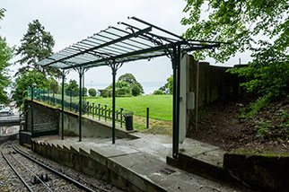 Hôtel Splendide, Évian-les-Bains (74, Haute-Savoie); Évian–Neuvecelle funicular railway, parc du Splendide, boulevard Jean Jaurès, Lake Geneva, Lac Léman, Le Léman, Switzerland