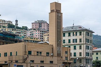 via Giacomo Moresco, Bassa Val Bisagno, Genova/Genoa; piazza Gian Domenico Romagnosi, corso Galliera, via Canevari, carabinieri comando stazione Genova Marassi, castello Mackenzie
