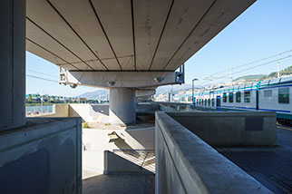 Genova Pra (railway station), Ponente, Genova/Genoa; stazione, Voltri linking section to Genova Borzoli, bretella Voltri – Borzoli