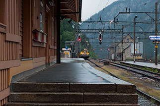 Substation SBB, Göschenen; Göschenerreuss bridge/Brücke, transformer substation/Unterwerk