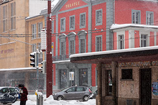avenue Léopold-Robert (théâtre), La Chaux-de-Fonds; le Pod, concert hall, theatre, Arc en Scènes, public convenience, wc toilettes publiques, snow