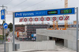 avenue de Valmont, Lausanne; P+R Vennes, M2 metro line