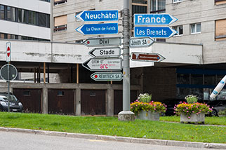 rue Klaus, Le Locle; avenue de l’Hôtel-de-Ville