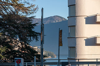 via Clemente Maraini, Lugano Centro TI; palazzo Domus Pax, salita Carlo Bossoli, Augusto Guidini jr., Castagnola, Lake Lugano, lago, Ceresio, monte Caslé Lanzo d’Intelvi, Italy