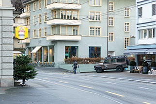 Maihofstrasse (Maihöfli), Luzern/Lucerne; Restaurant Libelle, Libellenstrasse, Rotseestrasse, Otto Schärli sen., ex Garage Macchi