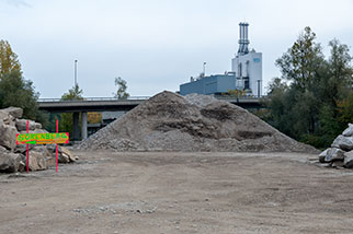 Reusszopf, Ibachbrücke, Reussbühl, Luzern/Lucerne; Rüsszopf, Reusseggstrasse, waste incineration plant, KVA Ibach Emmenbrücke real, bridge; SÖRENBERG; Littau