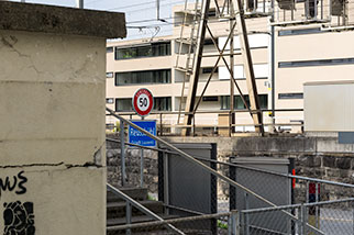 Grenzweg, Luzern/Lucerne; Baselstrasse, Hauptstrasse, Reussbühl, Reussinsel, Fluhmühle–Gütsch raliway line; Littau