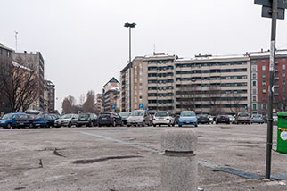 via del Burchiello, Milano/Milan; Pagano metro station (M1), via Francesco Cherubini, via Giotto; parking