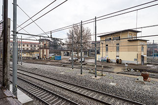 Milano/Milan–Chiasso railway, Monza; via Caduti del Lavoro, stazione di Monza, railway/train station, via Filippo Turati