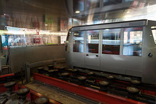 Pincetto (rotating platform), Minimetrò Perugia; funicular, terminal station