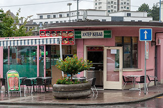 place du Terminus, Renens VD; kebab shop, rue de Crissier, Chavannes-près-Renens, Ecublens