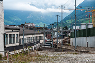 railway depot and station, Stansstad, Nidwalden; Zentralbahn