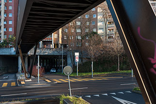 avenue de Batista (footbridge), Les Avanchets, Vernier; Avanchet-Parc, route de Meyrin